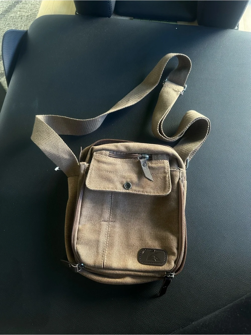 K2 Classic Canvas Crossbody Messenger Bag - Unisex Travel Utility Sling Pouch